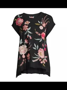 JOHNNY WAS Joya Relaxed Drape Tee